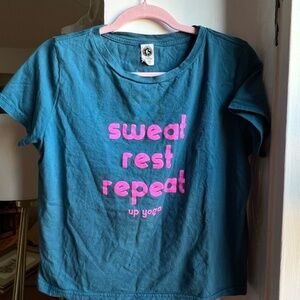 ***WORN ONCE***‎ Sweat Rest Repeat Crop Top